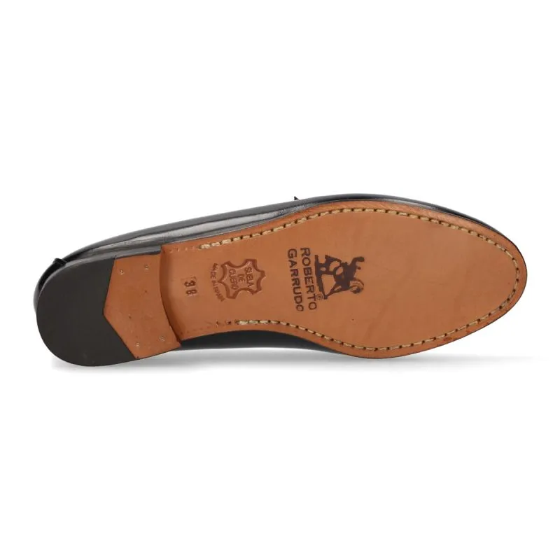 Mocasin señora antifaz azul